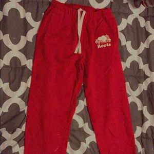 Red roots pants size xxsmall /xsmall